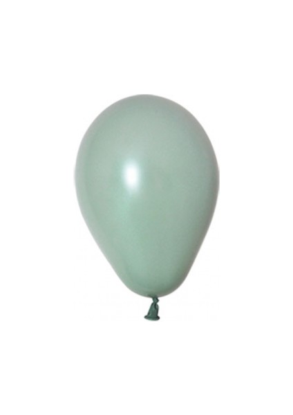 100 Lü Pastel Küf Yeşil Balon 6 Inç