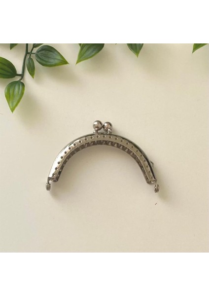 Çanta ve Cüzdan Klipsi Gümüş Renk Oval Model 8,5 cm
