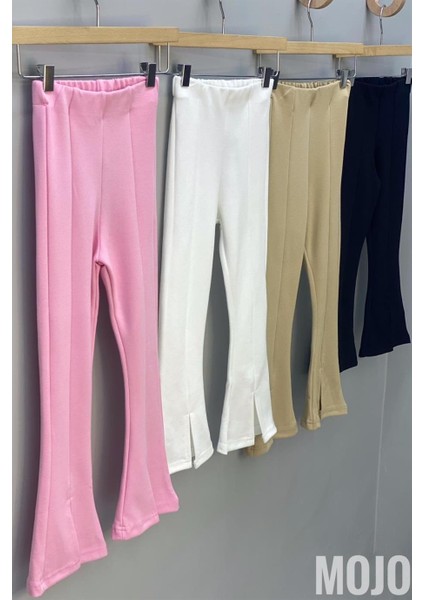 Mojo Kız Çocuk 1-14 Yaş İspanyol Paça Yırtmaçlı Tayt 3490 Taş Rengi fırsatları