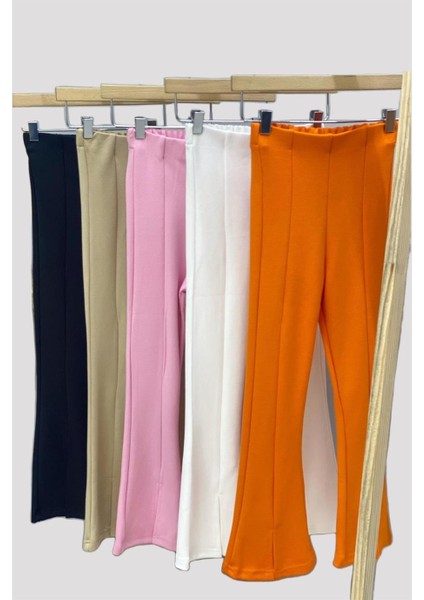 Mojo Kız Çocuk 1-14 Yaş İspanyol Paça Yırtmaçlı Tayt 3490 Taş Rengi indirimleri