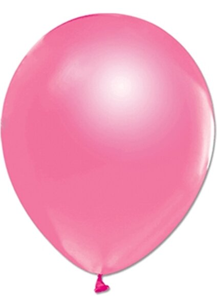 Parti Adresi Pembe Metalik Balon 10'lu 12"