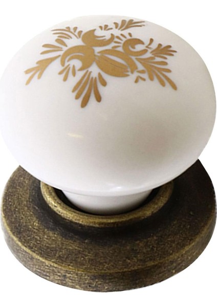 Mobilya Çekmece Dolap Kapak Kulpu Kulbu Antik Sarı Polimer Kulp