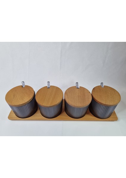 Spıca Striped Baharatlık Seti 4'Lüfüme