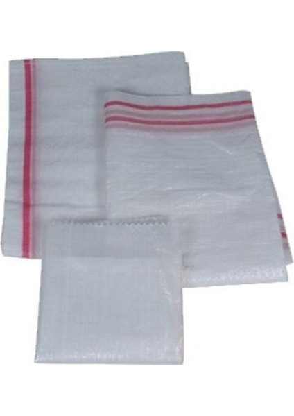 10 Adet 50X80 cm Naylon Çuval - Sentetik Çuval - Saman Çuval - Moloz Çuvalı - Şeker Un Çuvalı