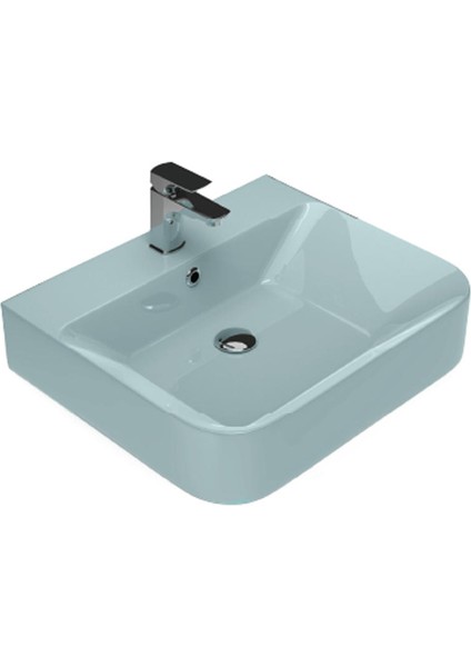 Mia Matt Baby Blue Çanak Lavabo