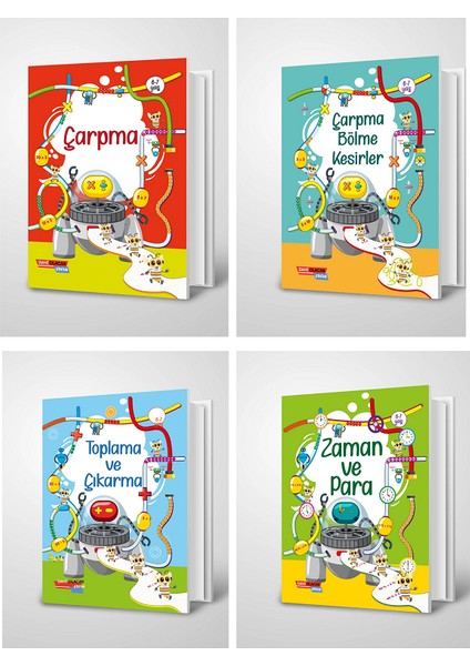 Çocuklar Için Matematik Seti-4 Kitap -6-7 Yaş
