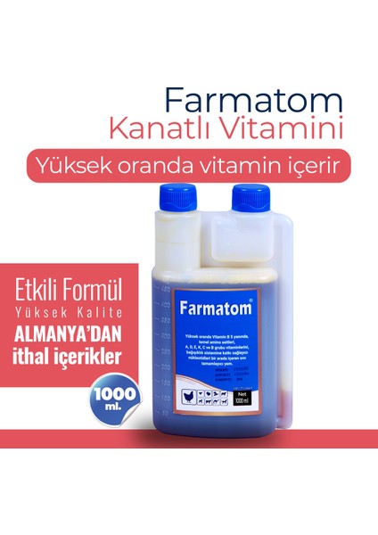 Farmatom 1lt Kuşlar Için Sıvı Vitamin