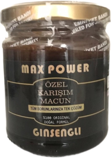 Max Power Bitkisel Karışım Ginsengli 240 gr