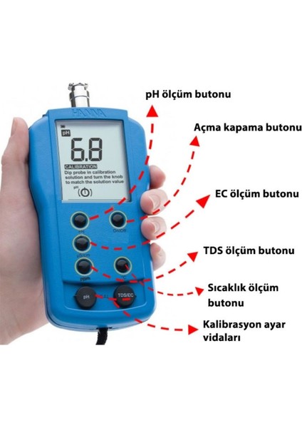 Hı 9811-51 Harici Problu Ph / Ec / Tds / Sıcaklık Ölçer