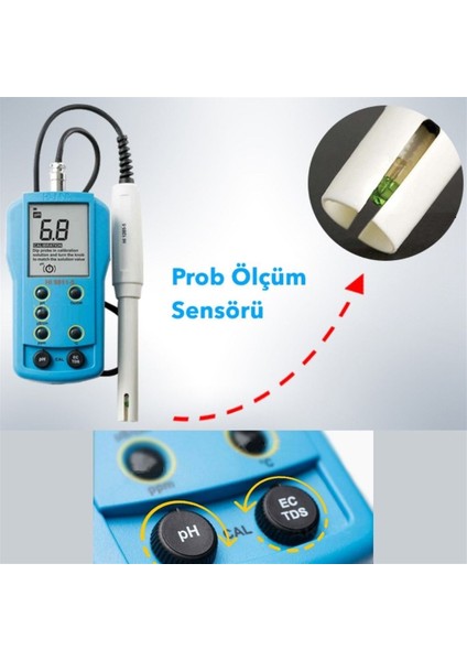 Hı 9811-51 Harici Problu Ph / Ec / Tds / Sıcaklık Ölçer