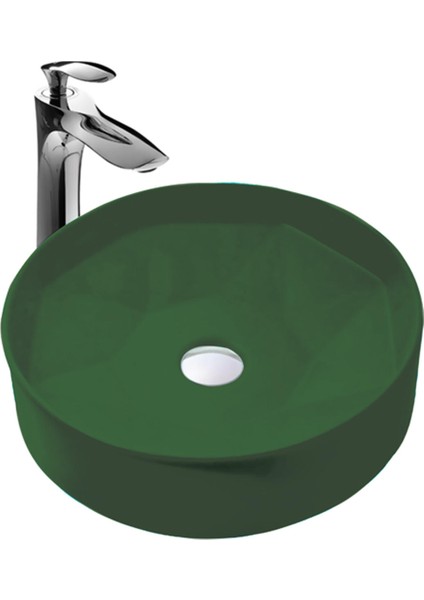 Diamond Matt Green Çanak Lavabo