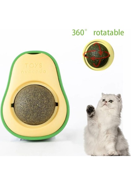 Yapışkanlı Avokado Catnip (Kedi Nanesi) Topu Kedi Oyuncağı