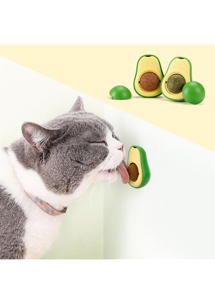 Yapışkanlı Avokado Catnip (Kedi Nanesi) Topu Kedi Oyuncağı