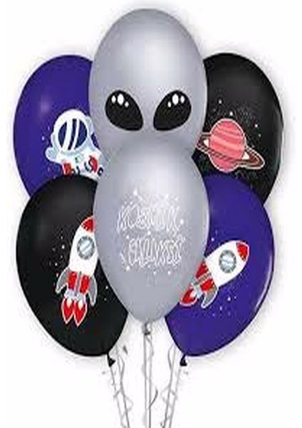 Uzay Temalı 10 Lu Balon