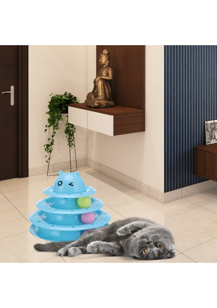 3 Katlı Kedi Oyuncağı Kedi Başlıklı fiyatları