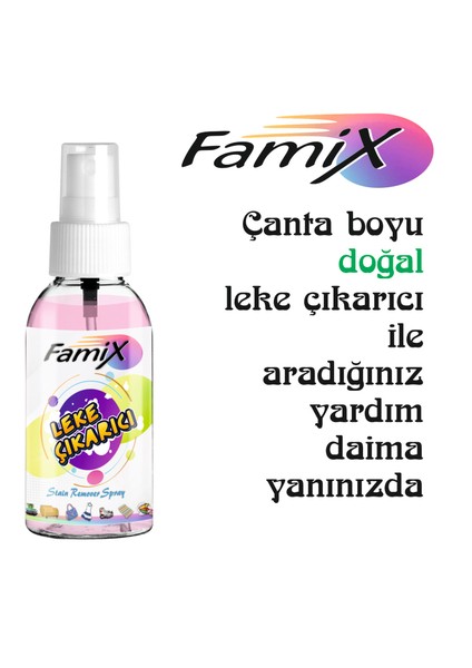 Doğal Leke Çıkarıcı Sprey 750 ml Çanta Boyu Leke Çıkarıcı FAMİX01-1