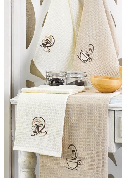 6 Parça Mutfak Kurulama Bezi 30 x 50 cm Coffe fırsatları