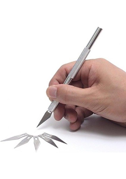 3 Adet Kretuar Bıçağı, Paslanmaz Çelik Hassas Kesim Bıçağı + 5 Ad.yedek Bıçak fiyatları