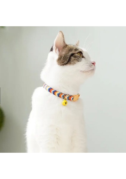 Yeni Trend Güvenlik Ayrılıkçı, Renkli, Küçük Çan Ile Sevimli Kedi Tasmaları modelleri