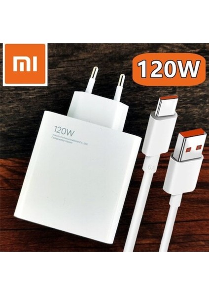 Xiaomi 120W Turbo Şarj Cihazı Aleti ve Data Kablosu 120W 6A Myd-13-Ee