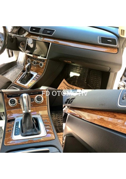 FD Otomotiv Volkswagen Passat B7 Fındık Ağacı Özel Ahşap Renk Full Set Torpido Konsol Maun Kaplama
