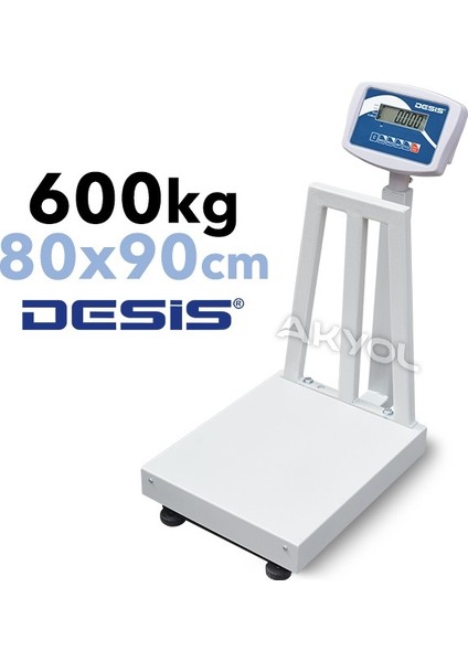 B5 Elektronik Tartım Kantarı 600KG - 80X90CM