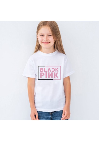 Blackpink Baskılı Çocuk Tişört T-Shirt Mr-18