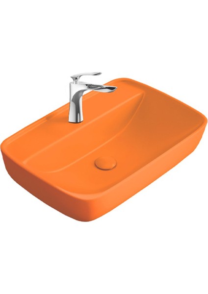 Enzo Matt Orange Çanak Lavabo