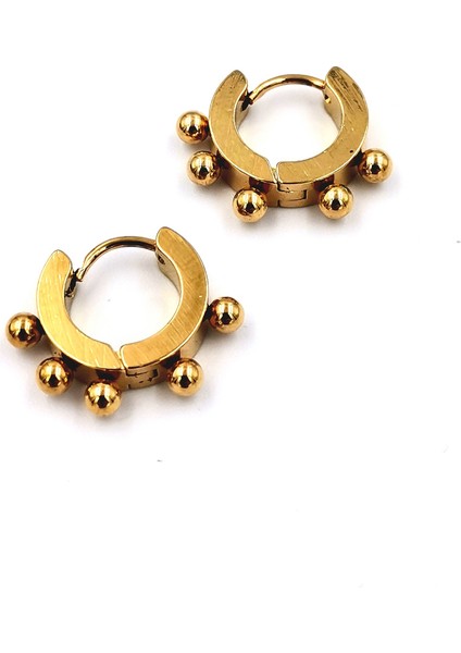 Çelik Zirkon Taşlı Piercing