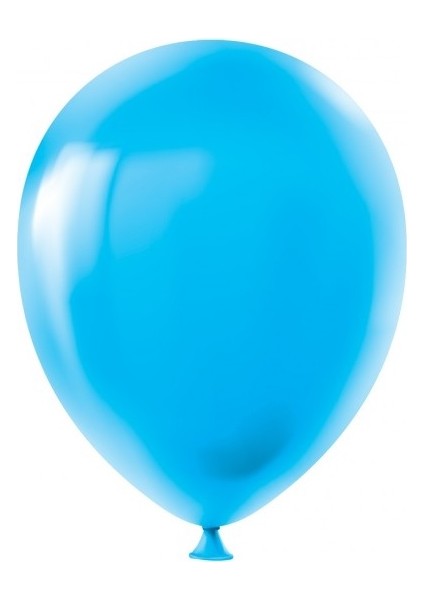 Balon Tek Renk 12" 100LÜ Mavi Balonevi