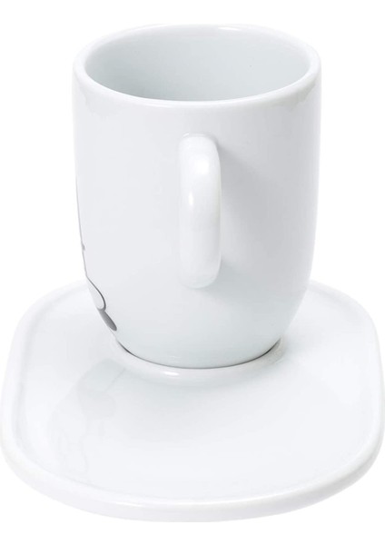 Omino Con Piattino Porselen Kupa 340 ml