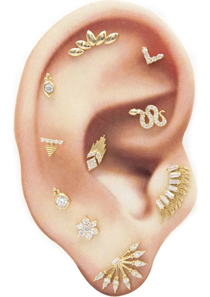 Safderun Takı Tragus Helix Piercing