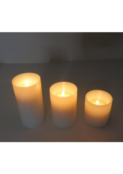 7x8 cm Derin Kesim Blok Mumluk ve Tealıght Seti fırsatları