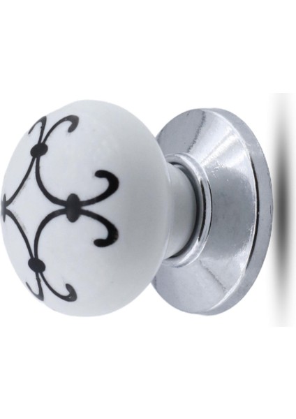 Mobilya Çekmece Dolap Kapak Kulpu Kulbu Beyaz Krom Renk Polimer Kulp modelleri