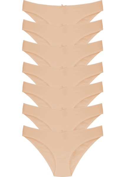 Kadın Çok Renkli Likralı Esnek Yumuşak Dokulu 7'li Slip Külot indirimleri