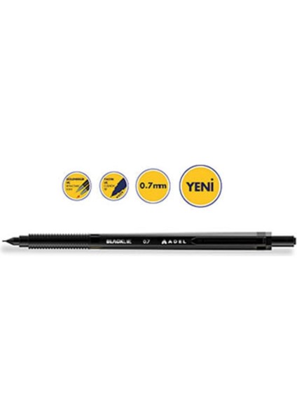 Blackline Metal Kalem 0,7mm Siyah (1 Adet)