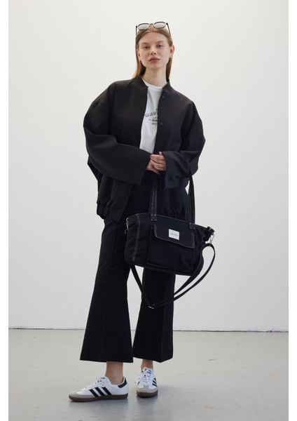 Özel Dikim Bomber Ceket Siyah modelleri