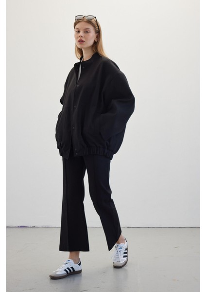 Özel Dikim Bomber Ceket Siyah fırsatları