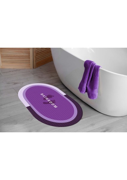 Deri Taban 40 x 60 cm Oval Raschel Paspas