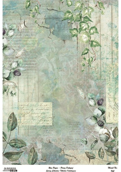 Pirinç DEKOPAJ-962-30x40cm
