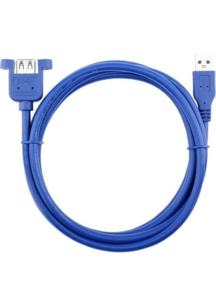 4799 USB 3.0 Panel Tipi Vida Girişli Dişi Erkek Uzatma Kablosu 2 Metre