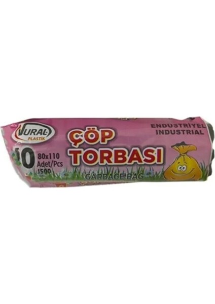 Endüstriyel Jumbo Çöp Torbası 80X110 cm 500 gr Siyah 20 Paket -V fiyatları