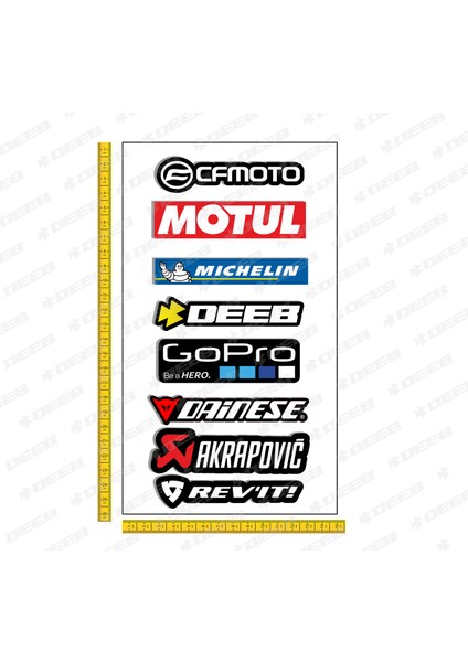 Cfmoto Motorcu Sticker Seti