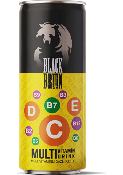 BLACK BRUİN MULTİVİTAMİN İÇECEĞİ 250 ML KUTU