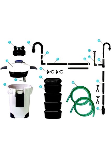 303 B Uv Lambalı Dış Filtre 1400 L/h