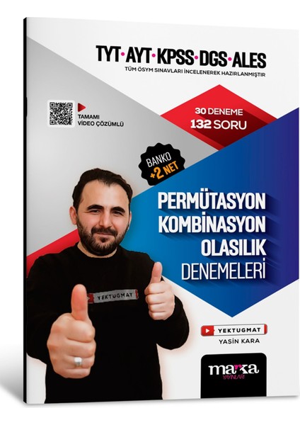 2025 TYT – AYT – KPSS – DGS – ALES Permütasyon Kombinasyon Olasılık Denemeleri