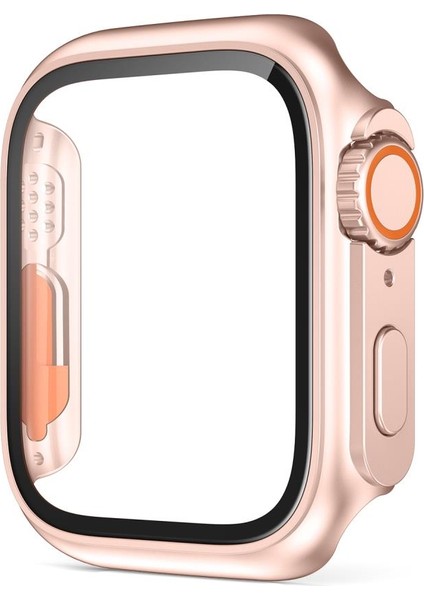 Apple Watch 7 8 45MM Watch Ultra Görünümlü Kasa Dönüştürücü Ekran Koruyucu 25