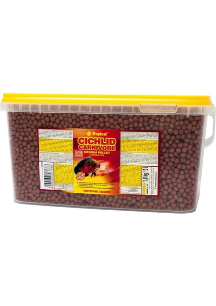 Tropıcal Cichlid Carnivore Medium Pellet 10 L/3,6 kg
