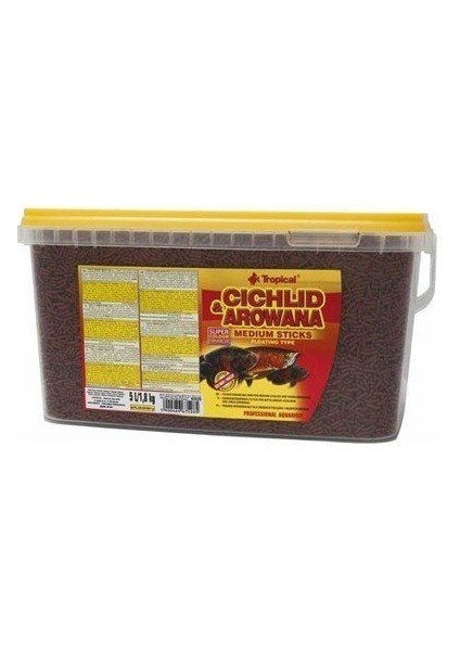 Cichlid&arowona Sticks Medium Kovadan Bölme 500 gr