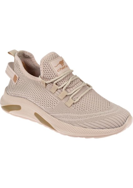 Hafif Taban Kadın Spor Ayakkabı Sneaker DUM-062 Bej